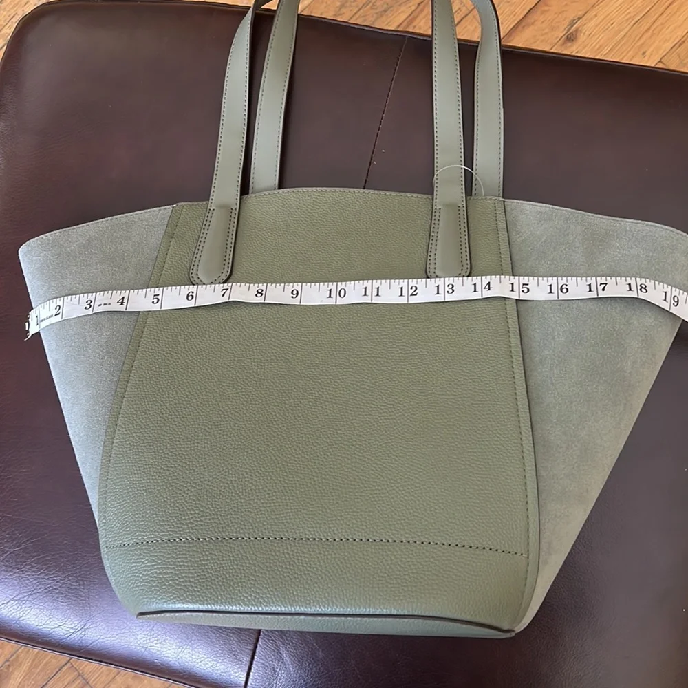 Michael Kors Portia Large Tote Leather Army Green - Picture 11 of 13